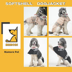 MAMORE Dog Jacket Waterproof Outdoor Vest for Smal Medium Large Dogs, Windproof Adjustable Breathable Lightweight Fashion Casual Dog Clothes (Black&White, XX-Large)