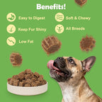 MON2SUN Grain-Free Soft Dog Treats, Gear-Shaped Training Treats for Puppy to Senior, Chicken Flavor, Low Calorie & Gluten-Free, 21.2 oz