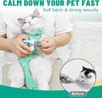 Supet Cat Grooming Hammock, Soft Fabric Nail Clipper Hammock, Self-Adhesive Wrap for Cutting Nails, Quickly Calm Down for Medicine, Teeth Brushing, Ear Cleaning