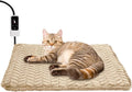 Heeyoo Pet Heating Pad, Adjustable Temperature Dog Cat Heating Pad with Timer, Waterproof Heated Dog Bed with Chew Resistant Cord, Auto Power-Off Indoor Pet Heated Mat for Dogs and Cats, 18" x 16"