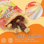 Jungle Calling Beef Tendons for Dogs, Duck Wrapped Tendons Dog Chews Long Lasting Hip and Joint Supplement for Dogs with Glucosamine (Knotted Bone)