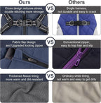 Warm Winter Coat, Fashion Sports Jacket with Built-in Harness, Reflective & Adjustable Pet Vest, Waterproof Windproof for Small Dogs (Navy)