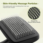 Pecute Self-Cleaning Slicker Brush for Dogs, Cats, Lightweight Dog Brush for Shedding Massaging Grooming, Cat Brush Gently Removes Loose Fur Undercoat for Dogs Cats Rabbits of All Hair Types