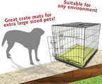 Majestic Pet Orthopedic Memory Foam Dog Crate Mat - Plush Pet Bed Pad for Crates & Kennels | USA Crafted | 48"x30" Villa Apple