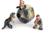 IFOYO Squeaky Dog Toys, Dinosaur Puppy Toys, Plush Interactive Dog Toys for Small Medium Dogs, Enrichment Hide and Seek Dog Toy