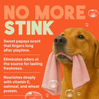 TropiClean Dog Perfume, Long Lasting Papaya Cologne, Deodorizing Spray for Smelly Dogs, After Bath Detangling Spray with Vitamin E, Safe for Cats, 8oz.
