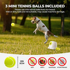 AFP Automatic Ball Launcher for Dogs Interactive Puppy Pet Ball Indoor Thrower Fetch Machine, 3 Balls Included (2 inch) for Small to Medium Dogs