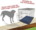 Majestic Pet Orthopedic Memory Foam Dog Crate Mat - Plush Pet Bed Pad for Crates & Kennels | USA Crafted | 48"x30" Villa Navy