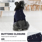 IDOMIK Dog Recovery Suit, Dog Surgery Recovery Suit Front Legs, Comfy Joint Leg Sleeves After Surgery, Elbow Braces Protector for Leg Injuries & Joint Pain, Cone Collar Alternatives,Navy,M