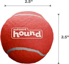 Outward Hound Squeaker Ballz 4-Pack Tennis Ball Dog Toys with Squeaker, Interactive Fetch Play for Pets Under 50 lbs, Training Balls for Indoor & Outdoor Exercise, Medium, 2.5-inch