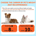 Petskd Top-Expandable Pet Carrier 17x12x8.5 Inches JetBlue Allegiant Spirit Airline Approved, Soft-Sided Carrier for Small Cats and Dogs with Locking Safety Zippers and Anti-Scratch Mesh(Black)