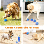 Petbobi Active Rolling Ball for Dogs - 2025 New Upgrade 2 Modes Interactive Dog Toys, USB Rechargeable Motion Activated Self Moving, Durable Pet Ball for Small Medium Large Breeds, LED Light, Blue