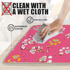 furrybaby Pet Heating Pad, Waterproof Dog Heating Pad Mat for Cat with Durable Anti-Bite Tube Indoor for Puppies Dogs Cats (1 Pack Pink, 24 X 16in, Temp Adjustable)