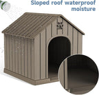 Vixzen Dog House Outdoor & Indoor Resin Snug Small Dog Bed for Daily Comfort