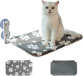 Cat Window Perch, Foldable Cat Window Hammock with Cute 3D Textured Flower Cover, Breathable Mesh Cover and Strong Suction Cups, Cordless Window Seat Bed for Indoor Cats (Grey, Medium)