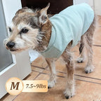 KYEESE 2Pack Dog Shirts Waffle for Small Dogs Stretchy T-Shirts Lightweight Tank Top Sleeveless Vest Breathable Cat Tee, Medium, Blue+Grey