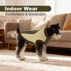 2XL Fleece Dog Vest Sweater, Soft & Warm, Leash Ring Winter,Warm Dog Clothes for Medium Pets,Cold Weather Pullover Vest for Beagle,Machine Washable,Army Green,Size 2XL