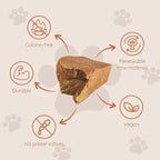 Wildfang® Briar Wood Chewing Root, Small - Splinter Free Wood Dog Chew Toys for Aggressive Chewer, Odorless Natural Teething Toys Dogs Dental Health, Healthy Gums (for Dogs Under 33 lbs), Pack of 1