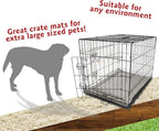 Majestic Pet Orthopedic Memory Foam Dog Crate Mat - Plush Pet Bed Pad for Crates & Kennels | USA Crafted | 48"x30" Villa Vintage