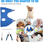 Dog Pet Grooming Hammock,XL Hanging Harness for Nail Trimming, Dog Hammock for Nail Trim, Grooming Sling Holder Helper for Large Dogs, Grooming Hanger Restraint Bag with Clipper