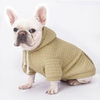 2 Pack Dog Hoodie Sweaters for Small Medium Dogs Warm Dog Clothes for Large Dogs Soft Waffle-Like Laminated Sweatshirt Bulldog