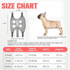 PAWCHIE Dog Grooming Hammock Harness for Dogs & Cats with Pet Nail Clipper Trimmer,Cat Hanger Sling for Trimming Clipping Nails,Warm Plush Dog Hammock Restraint Bag for Small Medium Large Dogs,Grey M