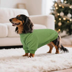 BRKURLEG Dog Sweater Warm Soft Fleece Dogs Sweaters, Turtleneck Sweatshirt for Small Medium Large Dogs, Dog Winter Coat, Christmas Pet Jacket with Zipper Cold Weather Coat (Green, S)