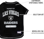 NFL Raiders Dog T-shirt Small. - Licensed Shirt for Pets Team Colored with Team Logos- Premium Stretchable Materials for the comfort of your Dog & Cat