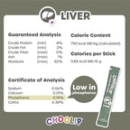 Choolip Squeeze Vita Stick Lickable Cat Treats & Dog Puree – 7-Count Liver Support Tubes, Creamy Grain-Free High-Protein Puree with Milk Thistle, Vitamin E & CoQ10 for Liver Health & Detox Support