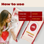 OH NORMAN! Clean Up Paw Wipes for Dogs (8x7) by Kaley Cuoco, Gentle Pet Grooming Wipes, Plant-Based and Unscented, 100 Count