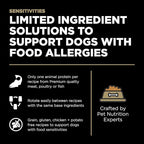 Go! Solutions Sensitivities Limited Ingredients, Grain-Free Dry Dog Food, Duck Recipe for Sensitive Stomach, 12 lb Bag