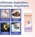 Petralyte Cat Hydration Electrolyte and Cat Joint Supplement | Hydration Support for Cats w/Glucosamine, Chondroitin, L-Glutamine, Taurine, Lysine & Prebiotics | for Salmon Lovers | 32 Packets