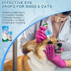 Pet Eye Drops,Gentle&Safe Dog Eye Drop for Infection,Relieve Eyes Itching & Irritation,Remove Tear Stains,Safe for All Animals, 4.06oz,120ml