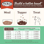 Primal Freeze Dried Dog Food, Pronto Mini Nuggets, Chicken; Scoop & Serve, Complete & Balanced Meal; Also Use As Topper or Treat; Premium, Healthy, Grain Free, High Protein Raw Dog Food (25 oz)
