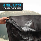 Home and Kitchen Durable Black Trash Bags, 12-16 Gallon, Strong and Puncture Proof Resins, 0.8 Mil Thick, Standard Wastebasket Size 23 x 31, Extra Tall, Office and Food Waste, 250 Count