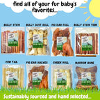 BULLYSTICKS & MORE 6 Inch Beef Cheek Rolls for Dogs (Extra Thick - 8 Count) - Beef Cheek Bones for Dogs - Dog Parents Choice - Premium No Hide Rolls
