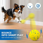 Dolita Interactive Dog Toy with Remote 3 Modes Tough Chewers Dog Ball,Smart Motion-Activated,E-TPU Material Toys for Aggressive Chewers,Large/Medium Dogs
