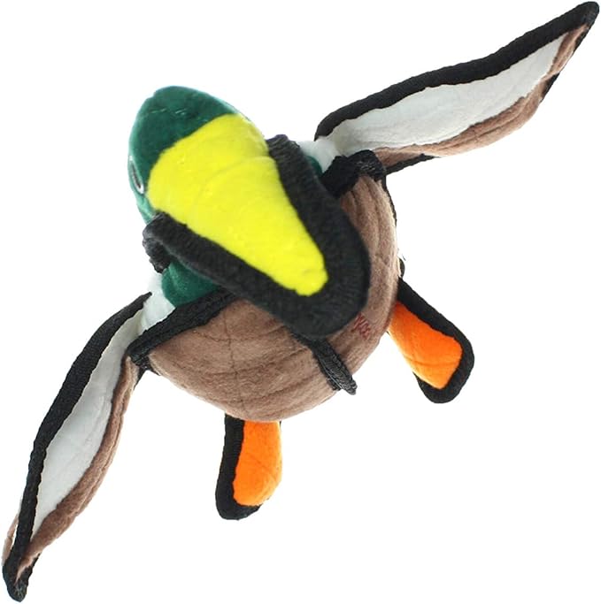 TUFFY - World's Tuffest Soft Dog Toy - Barnyard Duck - Squeakers - Multiple Layers. Made Durable, Strong & Tough. Interactive Play (Tug, Toss & Fetch). Machine Washable & Floats. (Regular 2 Pack)