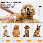 FurCare Pro 3-in-1 Grooming Kit with Vacuum Suction (99%), Dryer, and Professional Clippers. Includes Tools for Efficient Pet Grooming, 4L Dust Cup, Low Noise. Ideal for Dogs, Cats & More!