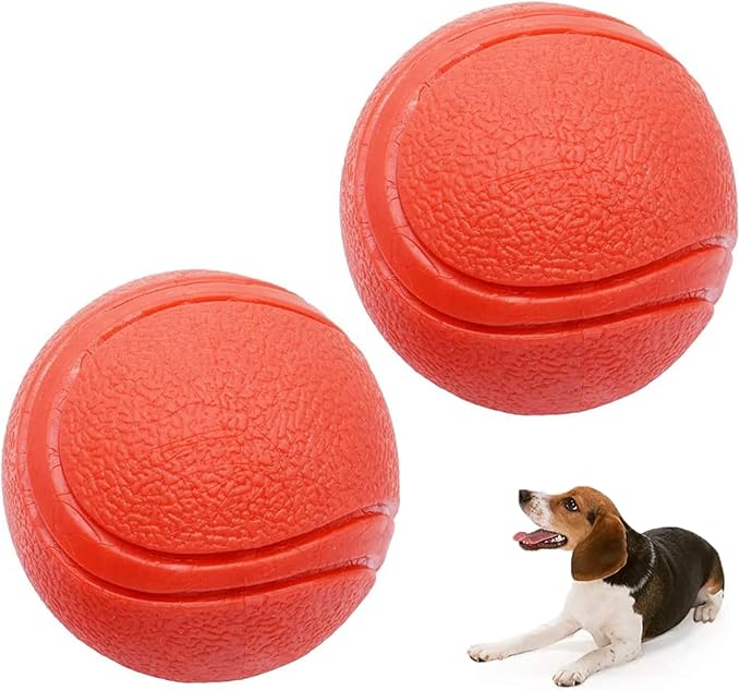 Hard Rubber Balls for Dogs,Dog's Solid Rubber Bouncy Ball Bite Resistant and Indestructible Dog Training Ball,Dog Balls for Aggressive Chewers