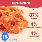 Dog Treats Chicken Jerky Rings High Protein Taurine-Rich Perfect for Chewing Training Rewarding Small, Medium, and Large Dogs,14.11 Oz