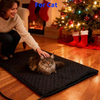 Heated Dog Bed Dog Heating Pad,Outdoor Doghouse Indoor Bed,Continuous High & Low Heater for Small Medium Pet Cat Puppy Puppies Chew Proof