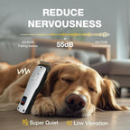 Dog Clippers for Grooming for Thick Heavy Coats, Professional Low Noise Pet Grooming Clippers Supplies Kit Rechargeable Stainless Steel Hair Trimmer with Ceramic Blade for Dogs Cats Animals