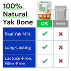 BARK&SPARK Yak Cheese Himalayan Dog Chews - 100% Natural & Long Lasting Dog Treats, Yak Milk Chews for Small, Medium & Large Dogs, Lactose & Gluten Free Dental Sticks, Healthy & Safe (4 Large Chews)