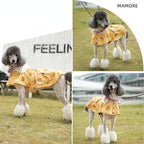 Dog Raincoat,Waterproof Rain Poncho with Hoodie, High Reflective Adjustable Pet Rain Jacket with Leash Hole for Small Medium and Large Dogs (Yellow Duck, Medium)