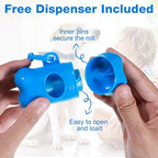 Teling 3000 Count Dog Poop Bags Pet Waste Bags for Poop with 3 Dispensers for Home, Outdoor, Puppy Walking, and Travel, 12 x 8.6 Inch(Blue)