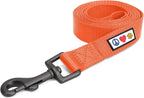 Pawtitas Extra Extra Small Dog & Cat Leash, 6 FT Orange Solid Color, Ideal for Toy Breeds, Durable Nylon, Not for Chewing