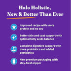 Halo Holistic Cat Food Wild Caught Salmon & Whitefish Formula, Healthy Grains Dry Cat Food, For Sensitive Stomach Support, Kibble for Adult Cats, 10 lb Bag