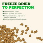 Get Joy Freeze Dried Raw Beef Dog Food, High Protein Grain Free Meal, Topper & Treat, Gut Health Support with Probiotics, Small to Large Breed, 16oz Bag