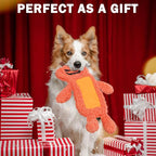 SCENEREAL Stuffless Halloween Dog Squeaky Toys for Small Medium Dogs, Crinkle Puppy Chew Toy, 3 Pack Cute Animals Shape Soft Pet Plush Teething Toys(Skeleton & Pumpkin & Bat)